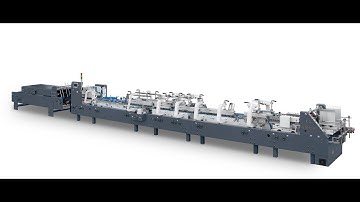 E flute corrugated lock bottom testing on folder gluer machine 