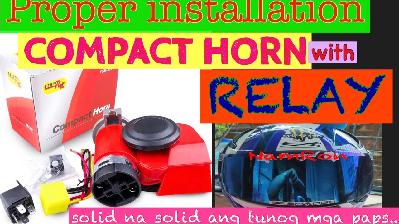 DIY paano magkabit ng Compact Horn sa motor suzuki smash