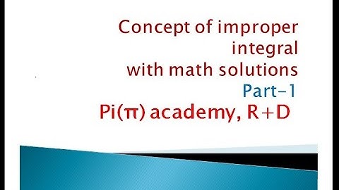 Improper Integral