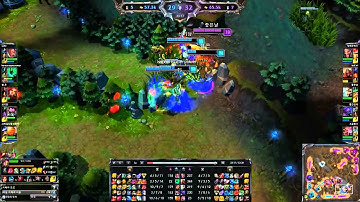 SKT T1 Faker Riven 1v4 Quadra Kill, Korean Solo Queue