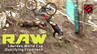 Vital RAW - Qualifying Craziness from World Cup DH, Lourdes