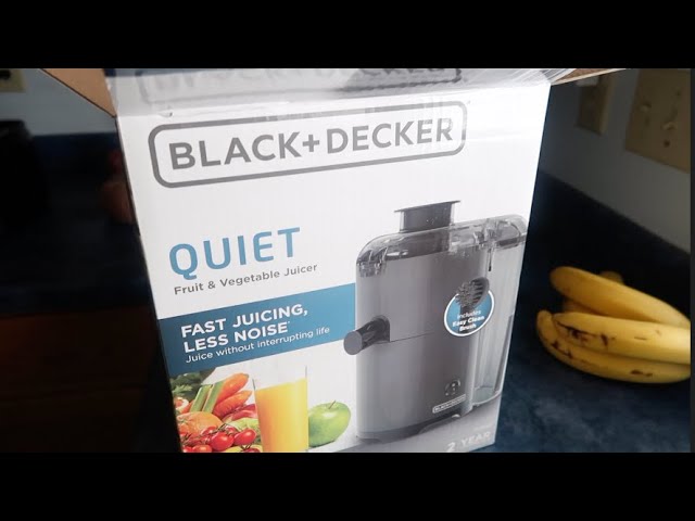 Black+Decker Quiet Fruit & Vegetable Juicer, JE2500B NEW IN BOX