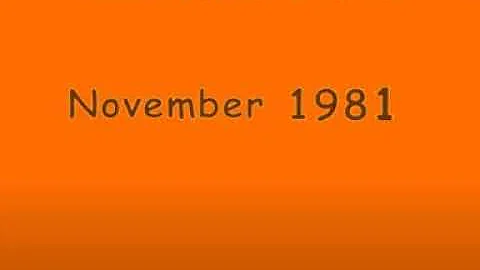 Starfall Calendar: November 1981 Title Card.