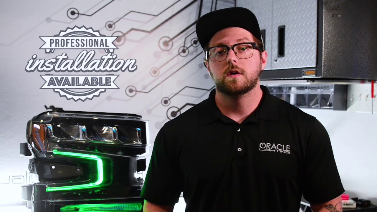 Обновление фар DRL для Chevrolet Silverado 1500 ColorSHIFT RGBW 2019+