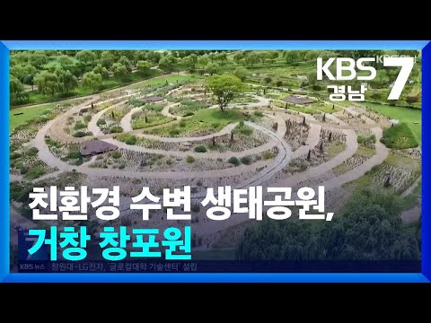 [60초 경남] 친환경 수변 생태공원, 거창 <strong>창포원</strong> / KBS  2024.07.25.