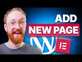 How to Add New Pages with Elementor