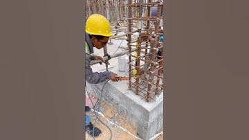 Rebar Welding For Supporting Formwork #shorts #welding #formwork