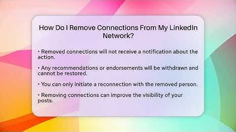 How Do I Remove Connections From My LinkedIn Network? - Everyday-Networking