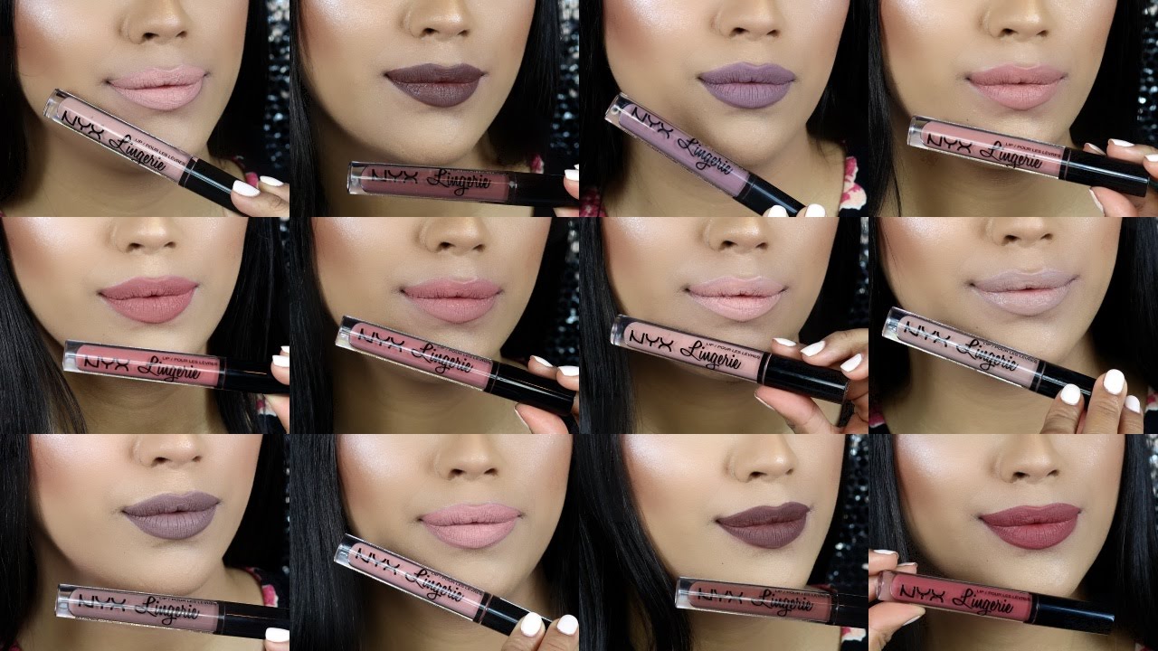 12 New Nyx Lip Lingerie Liquid Lipstick