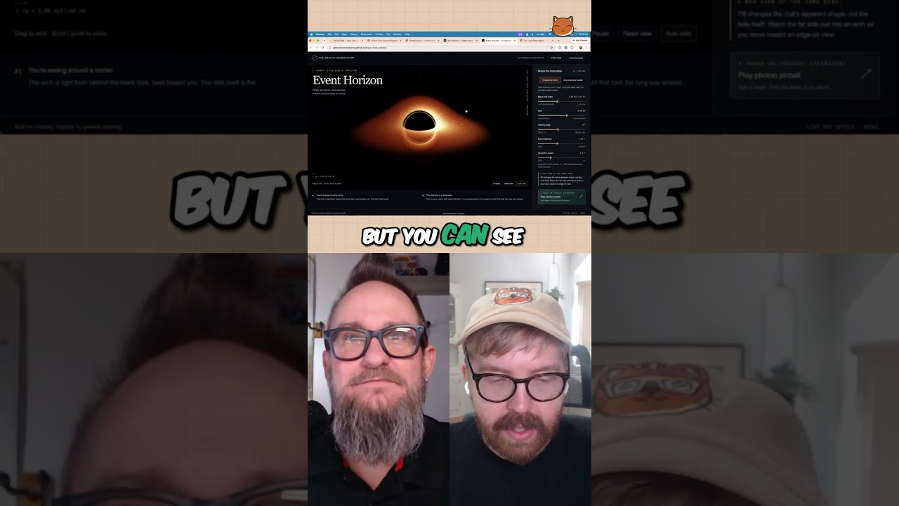 Astra Built an Interactive Black Hole Simulation in One Shot 🫨