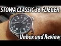 Stowa classic 36 flieger  unboxing and review