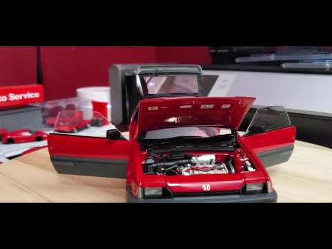 Autoart Millennium Honda Ballade Sports CR-X Si - YouTube