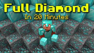 Full Diamond Armor in 20 Minutes - Minecraft Tutorial