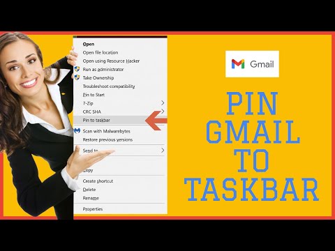 How To Pin Gmail To Taskbar in Windows 7/8/10?
