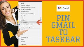 How To Pin Gmail To Taskbar in Windows 7/8/10? screenshot 5