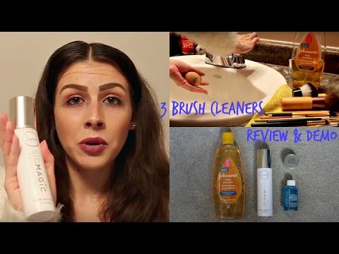 3 Brush Cleaners | Review &amp; Demo | Cinema Secrets, Sigma SigMagic &amp; Johnson's Baby Shampoo