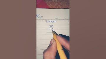 Subtract tha following58-12=? math easyquestion solution #shorts #solution #maths #teacher #trending
