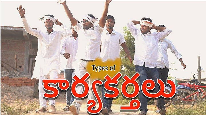 Types of Karyakartalu | My Village Show comedy