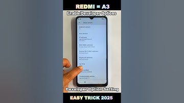 How to Open Developer Options in  Redmi A3 🔥 Redmi A3 Oem /Enable developer /Options Not Showing