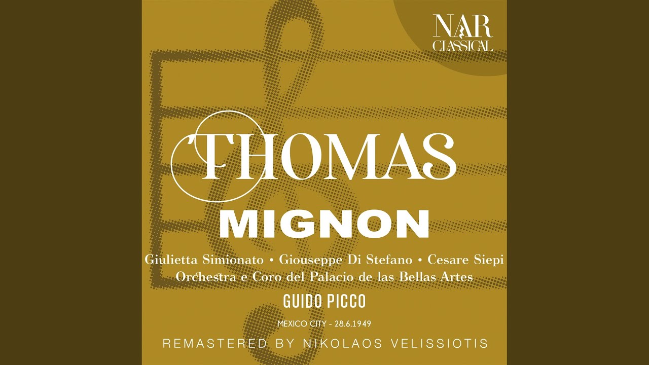 Ver Mignon, IAT 10, Act I: "Riconoscente amore" (Mignon, Guglielmo, Lotario) no YouTube Ver Mignon, IAT 10, Act I: "Riconoscente amore" (Mignon, Guglielmo, Lotario) no YouTube