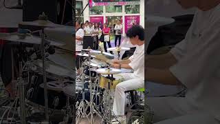 #IHateMyselfForLovingYou 28-06-24 #cover #drummer #thai #band on #street #improvise #drumcam #drums