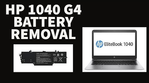 HP 1040 G4 Battery removal and replacement.