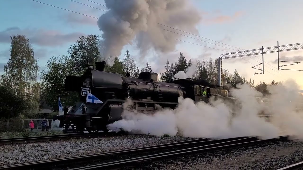 P 623, Hr1 1021, perinnejuna Valtteri (Lohjan asemalla) Hanko-Hyvinkää-rata 150V 8.10.2023