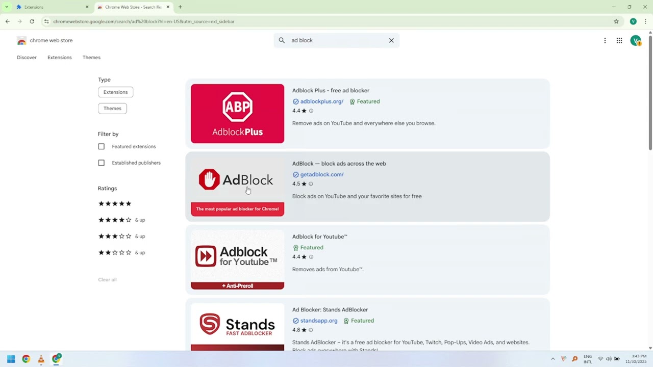 Chrome extension install AdBlock