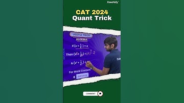 CAT 2024 | Quant Tricks | Algebra | CAT Preparation | #quantitativeaptitude #coachifycat | #iim