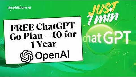 Free ChatGPT in India |  How to claim Free ChatGPT in just 1 minute | OpenAI
