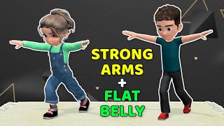 FLAT BELLY + STRONG ARMS: UPPER BODY \& CORE EXERCISES FOR KIDS