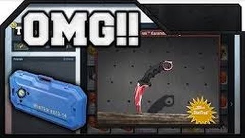 CS GO | Knife unboxing | Karambit Slaughter