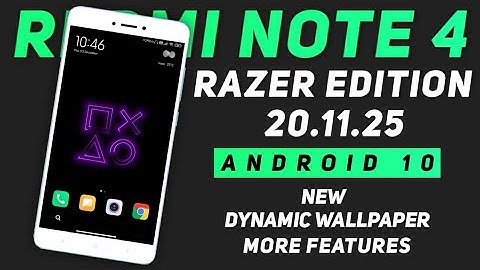 MIUI 12.3 Razer Edition 20.11.25 For Redmi Note 4 | A10 | New Dynamic Wallpaper & More Features