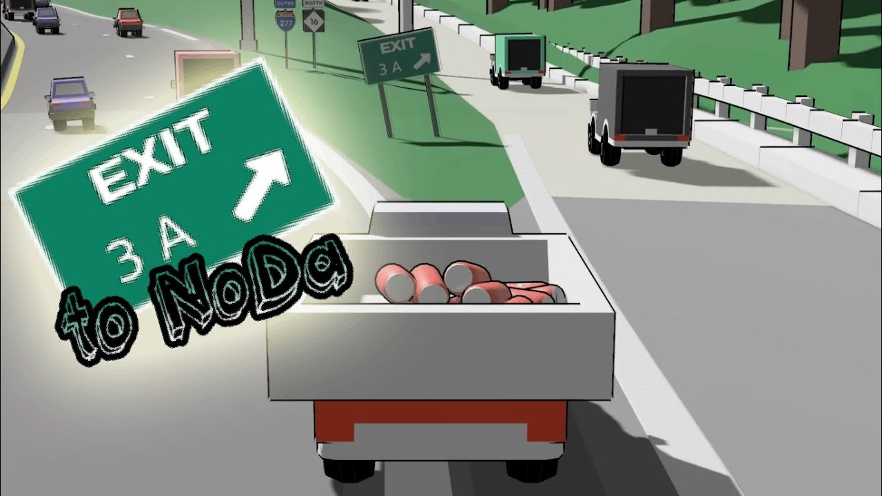 Exit 3A to NoDa - the "Exit 3A game" Early Prototype Footage - YouTube