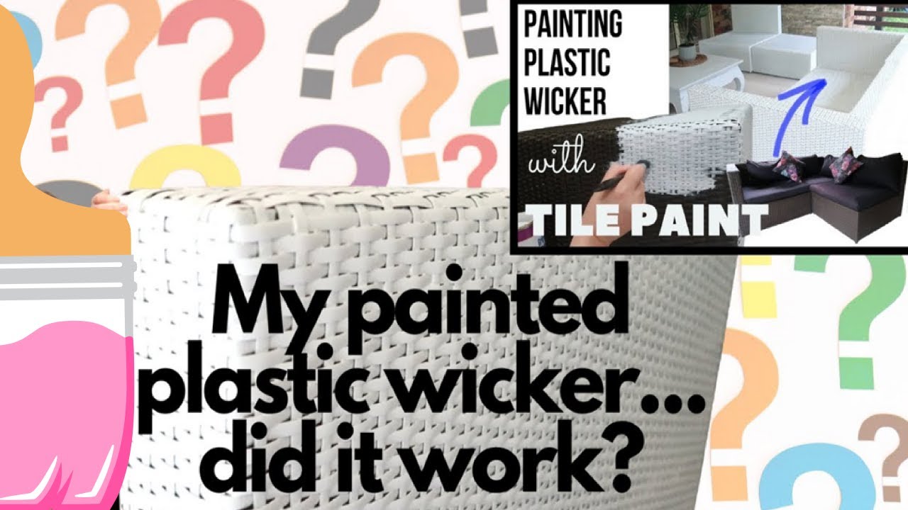 My Tile Painted Plastic Wicker Did It Work Would I Do It Again DIY Maxresdefault