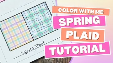 Easy Plaid Pattern Tutorial | Color Spring Plaid Patterns with Ohuhu Alcohol Markers | Color With Me