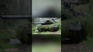 Finnish Army, NATO. Leopard 2A6 tanks during alliance exercises.