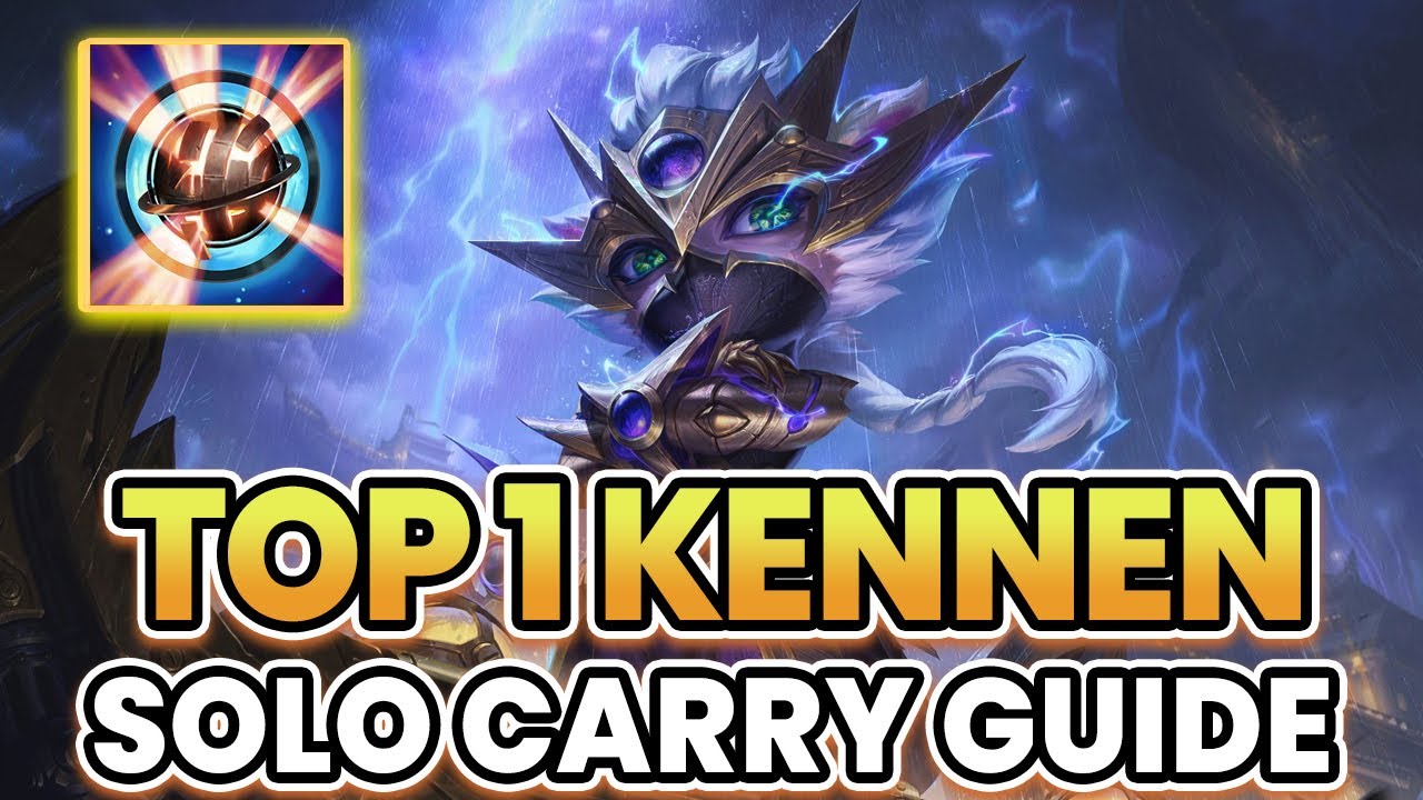 TOP 1 KENNEN WILD RIFT GUIDE | BEST BUILDS & RUNES | HOW TO SOLO CARRY ...