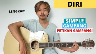 TUTORIAL PETIKAN (Diri - Tulus) (Tutorial Gitar) CHORD SIMPLE GAMPANG!