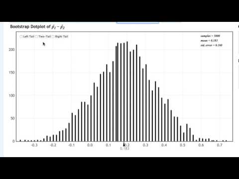 StatKey Difference in Proportions CI