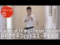 【Heian Shodan 平安初段】#12 Karate Fitness Training at Home 誰でも自宅で空手フィットネス・レッスン１２【Akita's Karate Video】