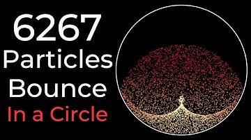 Satisfying Particle Bouncing Animation | Desmos Art