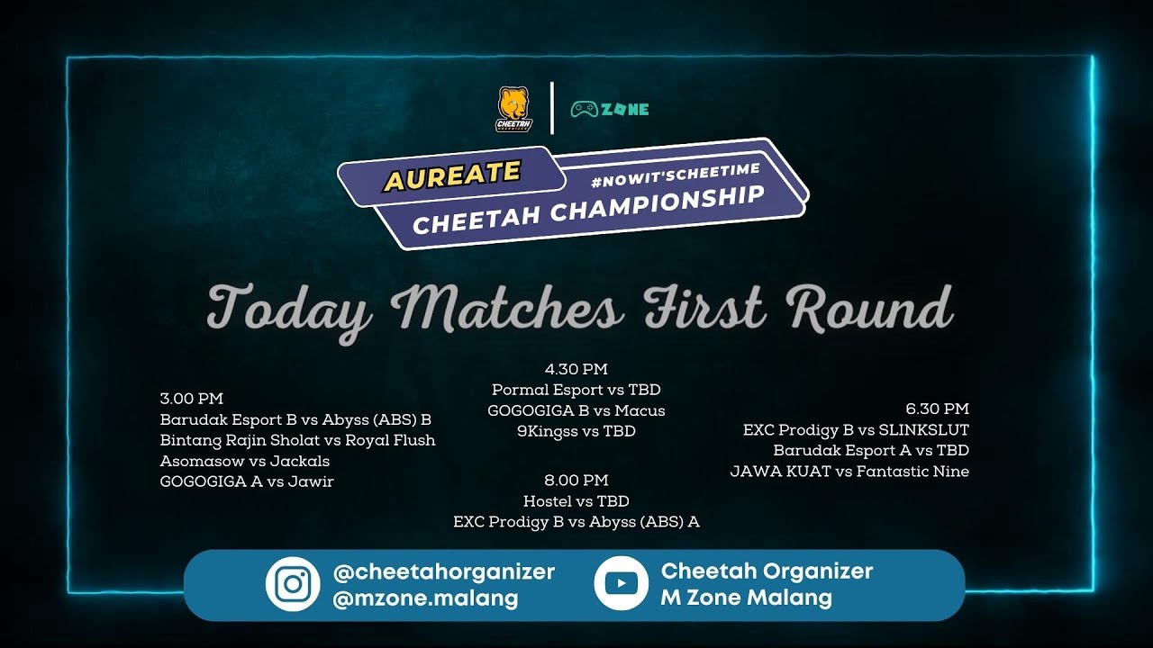 AUREATE CHEETAH CHAMPIONSHIP SEASON 1 2023 NOWITSCHEETIME MZONEMALANG