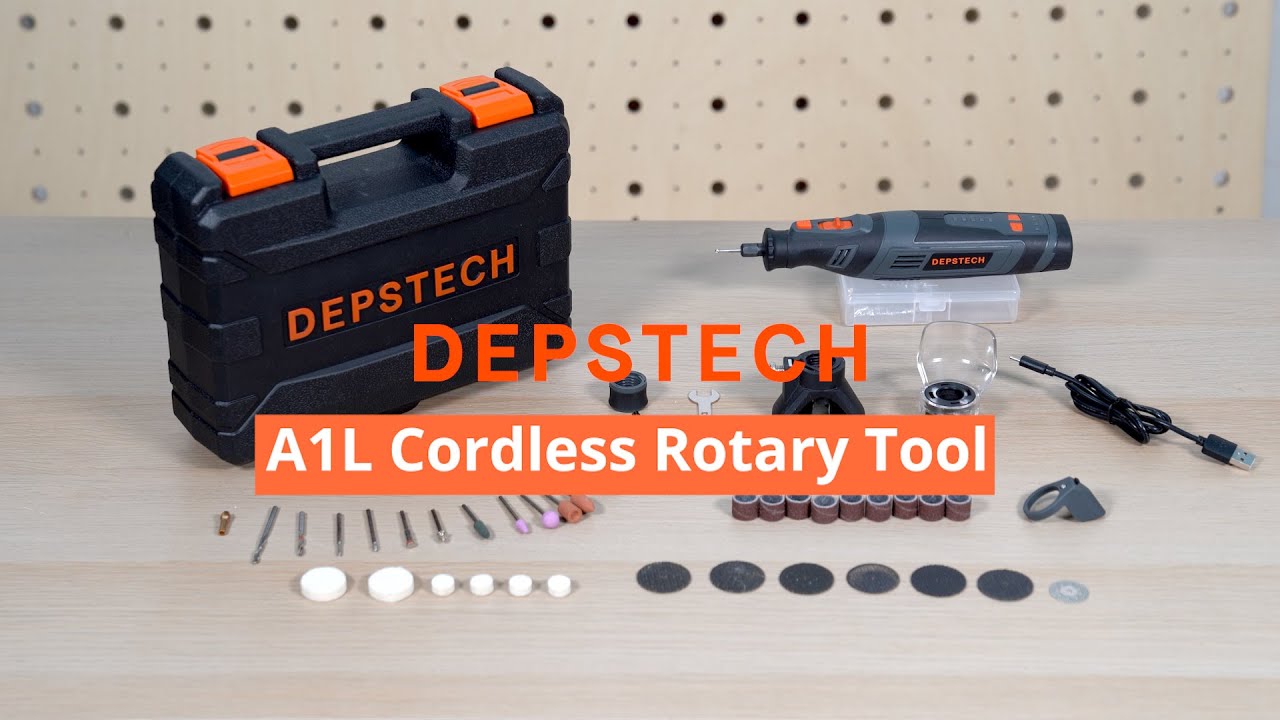 DEPSTECH A1L Cordless Rotary Tool Kit for DIY Crafts