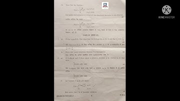 Rajasthan University 2021 Paper Real Analysis & Metric Space l Mathematics l B.Sc. & B.A. 2nd yr