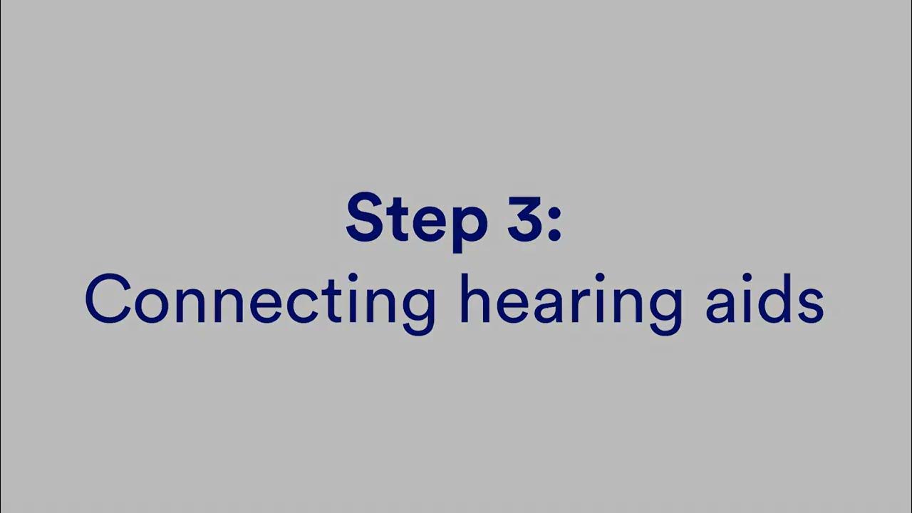 How to connect hearing aids to Connexx - YouTube