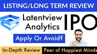 Latentview Analytics IPO Review | Latentview Analytics IPO Details | Latentview IPO Analysis |