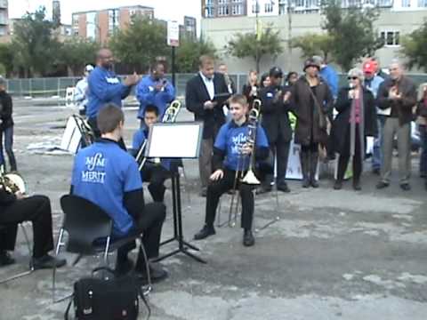 Merit School of Music at park groundbreaking