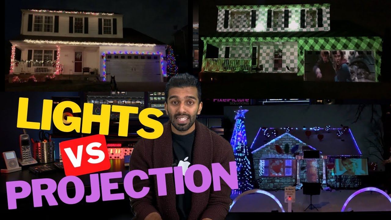 Traditional Christmas Lights OR Projection Mapping (A Quick Comparison)