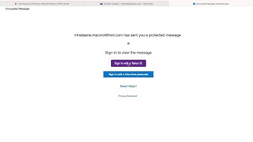 open the encrypted email via sign in via yahoo id